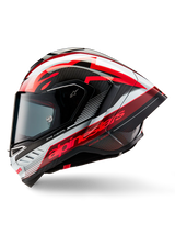 Alpinestars Supertech R10 Helmet – Team (Black / Carbon Red / Gloss White)