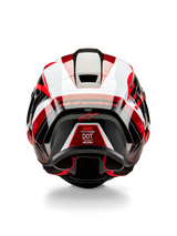 Alpinestars Supertech R10 Helmet – Team (Black / Carbon Red / Gloss White)