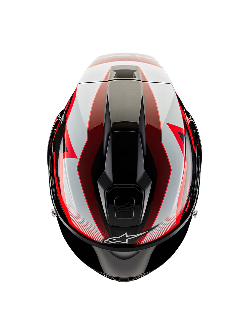 Alpinestars Supertech R10 Helmet – Team (Black / Carbon Red / Gloss White)