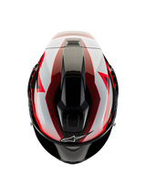 Alpinestars Supertech R10 Helmet – Team (Black / Carbon Red / Gloss White)