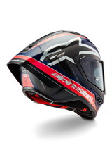 Alpinestars Supertech R10 Helmet – Team (Matte Black / Carbon Red Fluo / Blue)