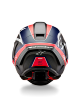 Alpinestars Supertech R10 Helmet – Team (Matte Black / Carbon Red Fluo / Blue)