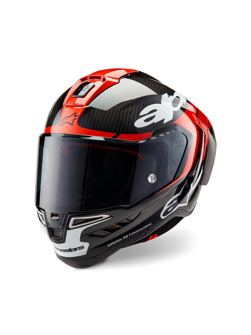 Alpinestars Supertech R10 Helmet – Element (Carbon / Red / White)