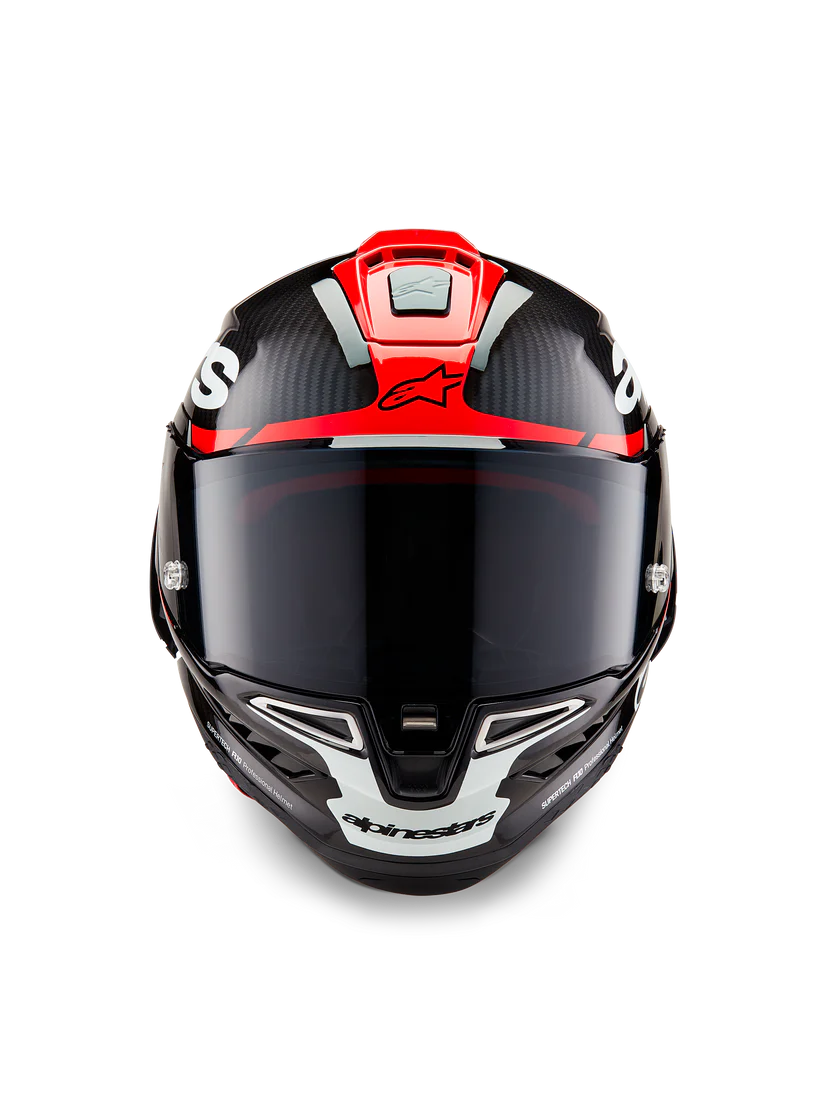 Alpinestars Supertech R10 Helmet – Element (Carbon / Red / White)