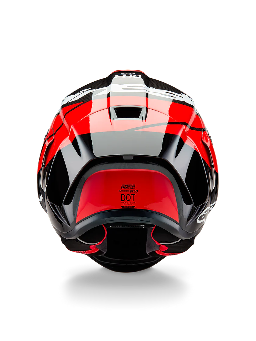 Alpinestars Supertech R10 Helmet – Element (Carbon / Red / White)
