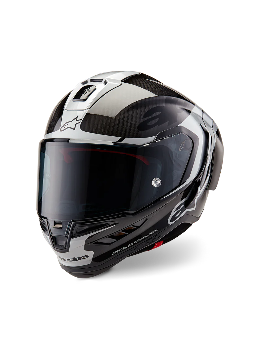 Alpinestars Supertech R10 Helmet – Element (Carbon / Silver / Black)