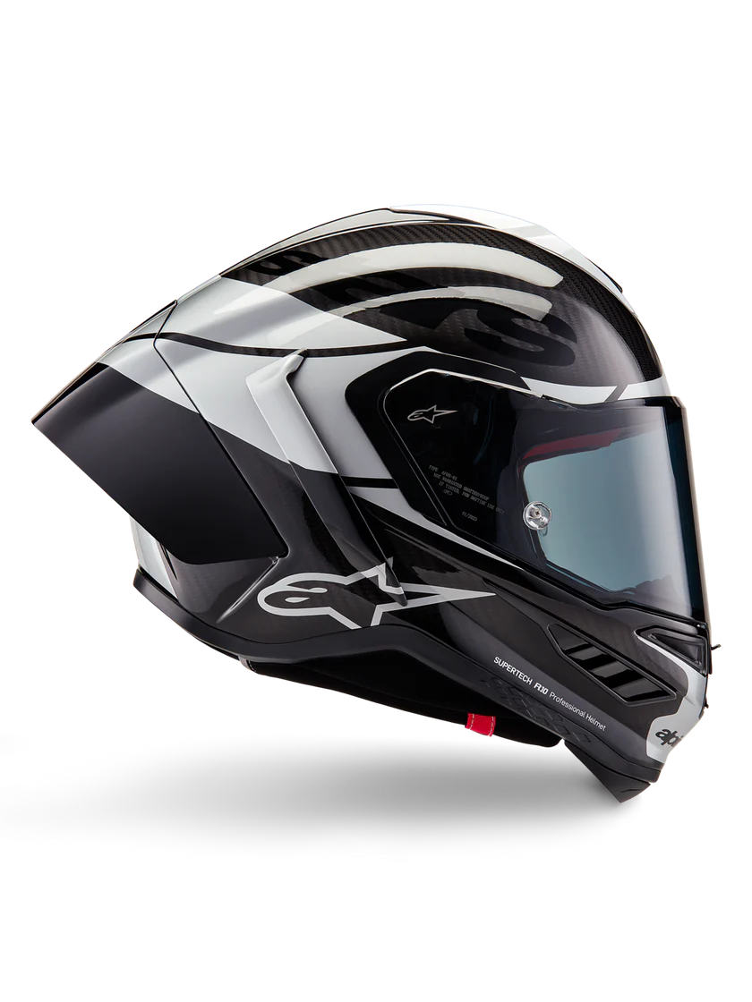 Alpinestars Supertech R10 Helmet – Element (Carbon / Silver / Black)
