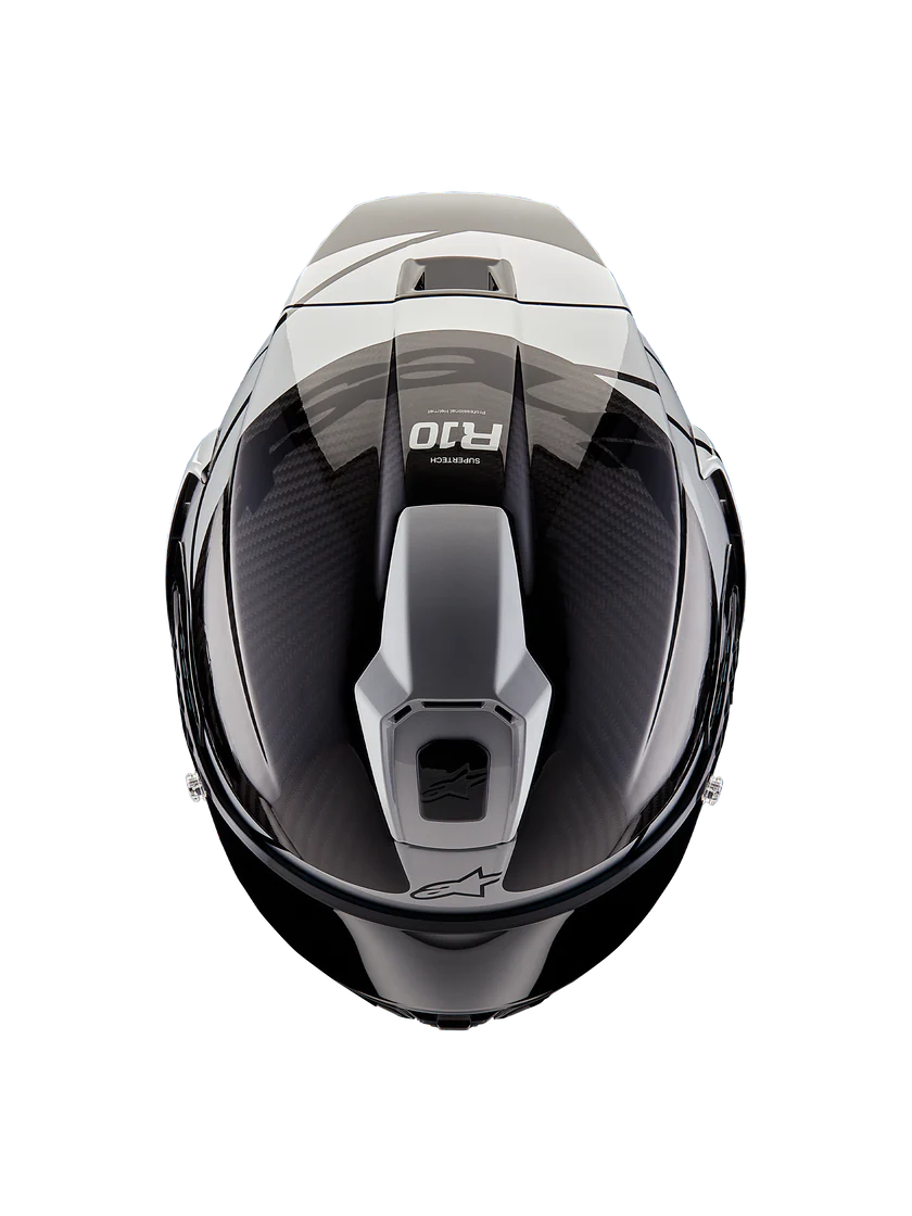 Alpinestars Supertech R10 Helmet – Element (Carbon / Silver / Black)