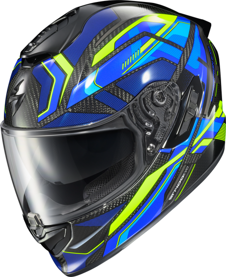 Exo St1400 Evo Carbon Helmet Hex Gloss Blue 2x
