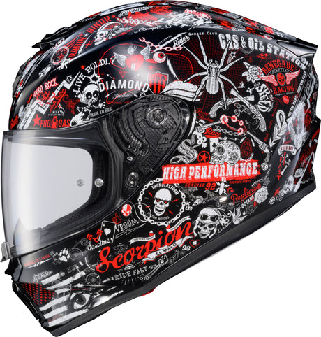 Exo R330 Full Face Helmet Shake 2 Red 2x