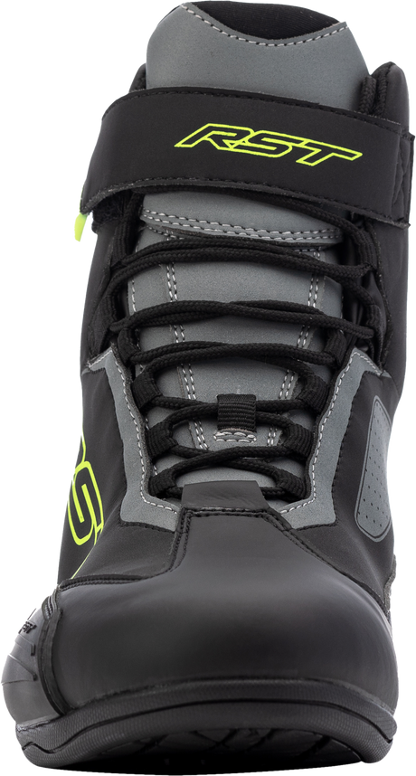 Sabre Moto Shoe Ce Boot Blk/Gry/Flo Yellow Sz 7