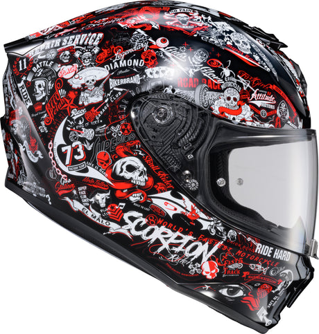 Exo R330 Full Face Helmet Shake 2 Red 2x