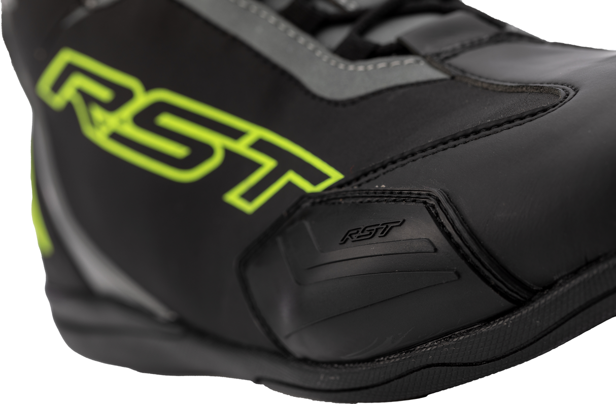 Sabre Moto Shoe Ce Boot Blk/Gry/Flo Yellow Sz 7