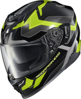 Exo T520 Full Face Helmet Zuse Black/Hi Viz 2x