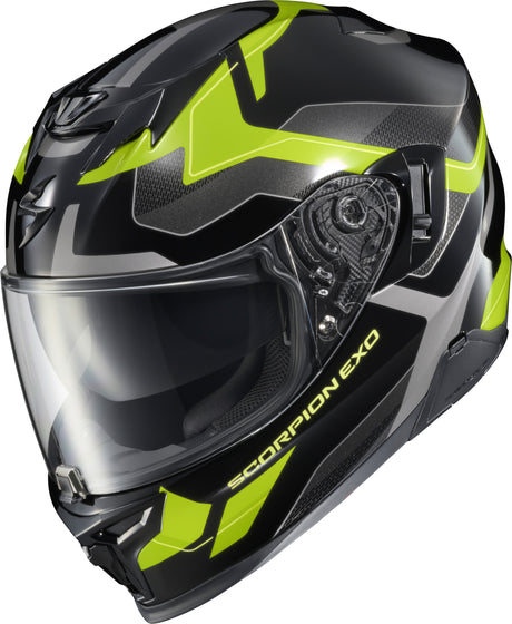 Exo T520 Full Face Helmet Zuse Black/Hi Viz 2x
