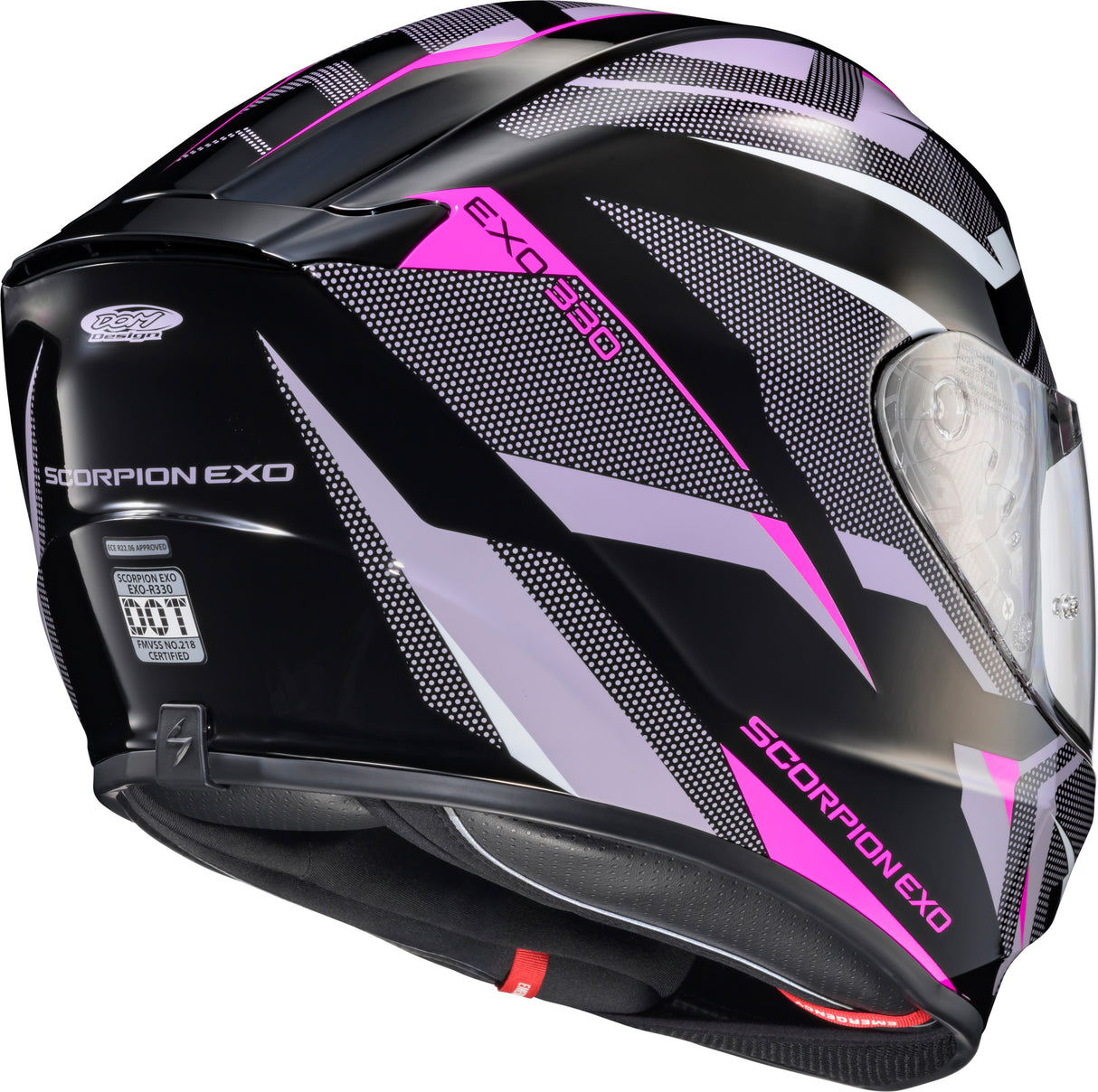 Exo R330 Full Face Helmet Saga Black/Pink/Purple 2x