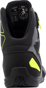 Sabre Moto Shoe Ce Boot Blk/Gry/Flo Yellow Sz 7