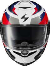 Exo Eclipse Full Face Helmet Lunar White/Red/Blue 2x