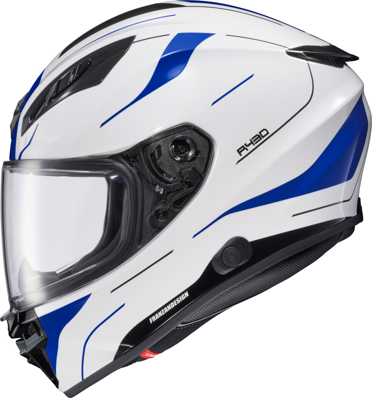 Exo R430 Full Face Helmet Cutlass White/Blue 2x