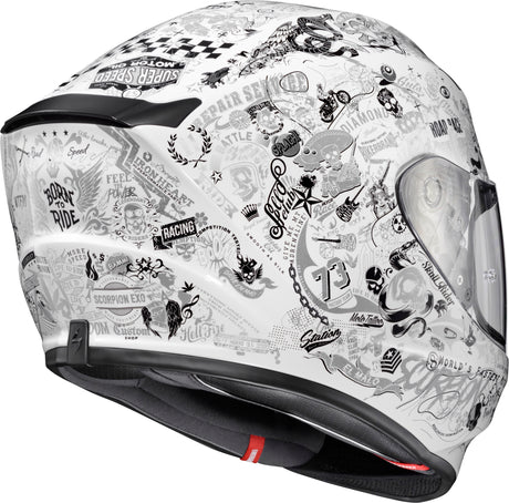 Exo R330 Full Face Helmet Shake 2 White 2x