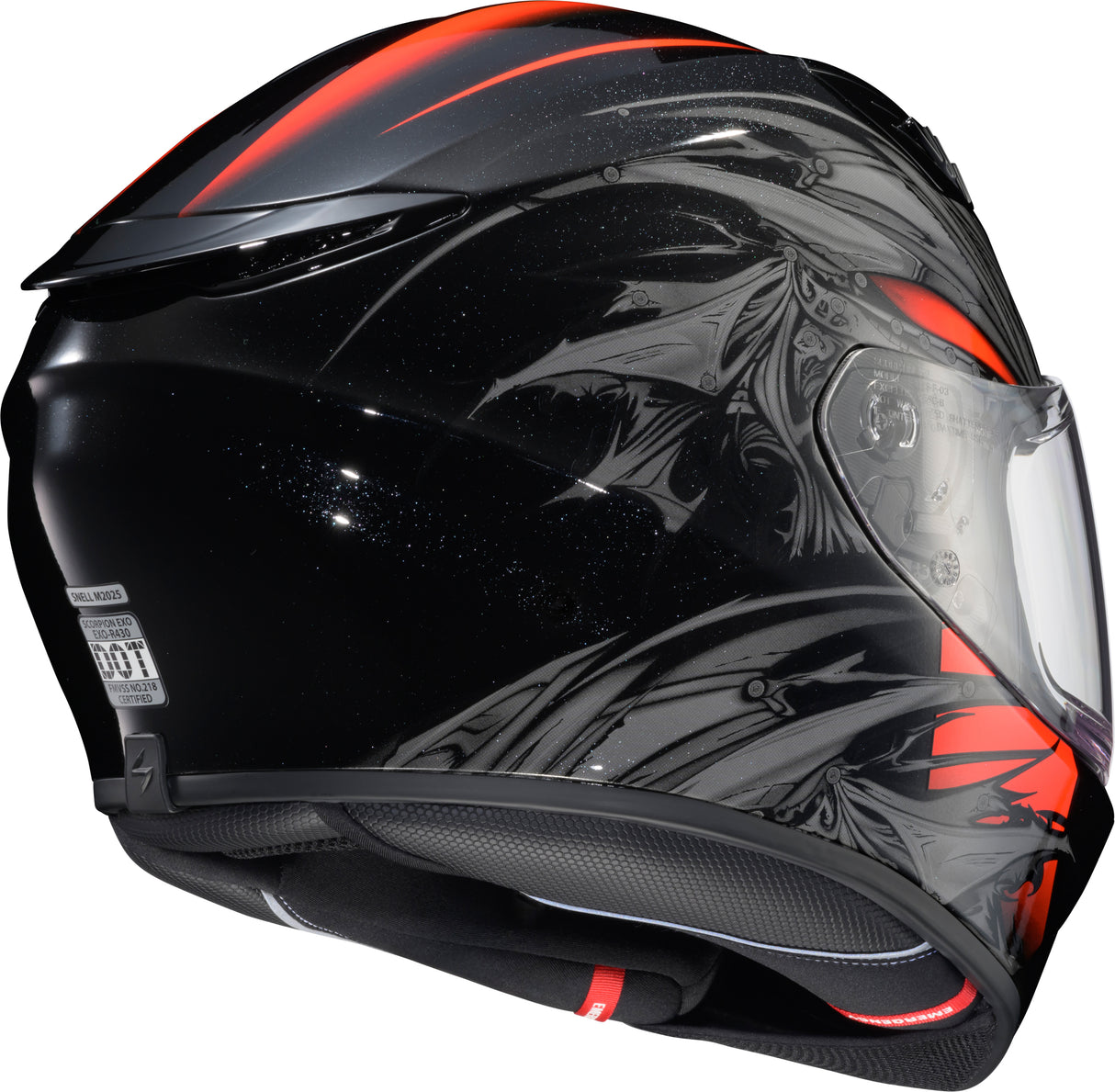 Exo R430 Full Face Helmet Wyvern Blk/Red 2x