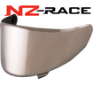 Front Quarter View of Chrome NZ-Race Visor