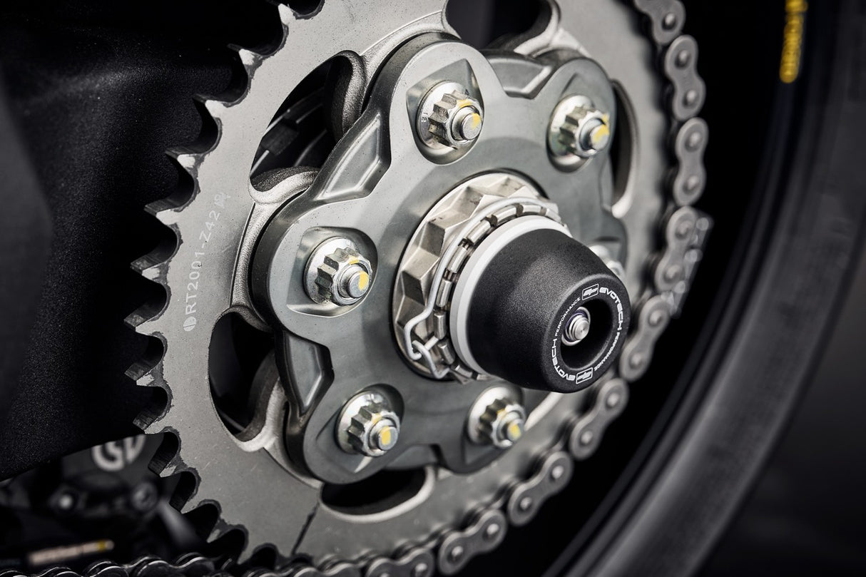Evotech Performance Rear Axle Sliders – Ducati Panigale (1199 / 1299 / V4)