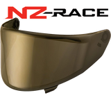 Front Quarter View of Gold NZ-Race Visor