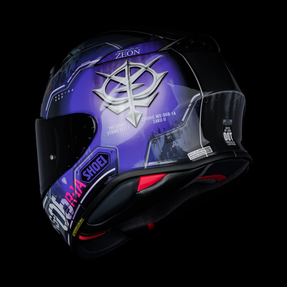 Shoei RF-1400 MS-06R Tri-Star's Zaku II - Limited Edition