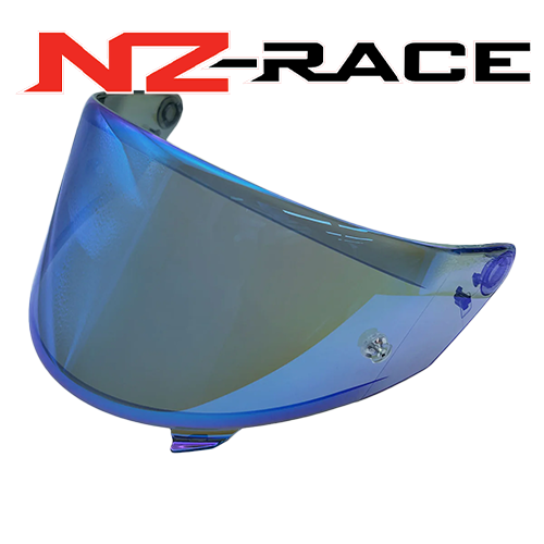 Front Quarter View of Iridium Blue  NZ-Race Visor