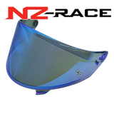 Front Quarter View of Iridium Blue  NZ-Race Visor