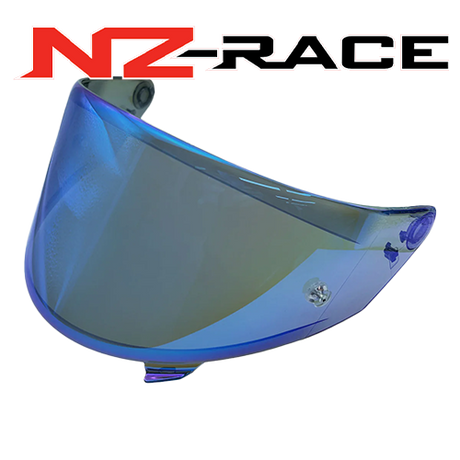 Front Quarter View of Iridium Blue  NZ-Race Visor