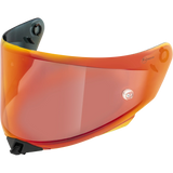 Front Quarter View of TT-REVO Iridium Red Visor