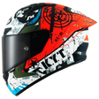 Left Side view of KYT NZ-Race Blazing Matte Red Motorcycle Helmet
