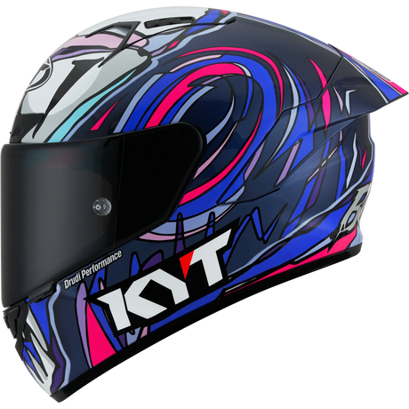 Left Side view of KYT NZ-Race Bastianini Replica Motorcycle Helmet