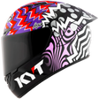Left Side view of KYT NZ-Race Savadori Replica Motorcycle Helmet