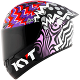 Left Side view of KYT NZ-Race Savadori Replica Motorcycle Helmet