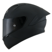 Left Side view of KYT NZ-Race Matte Black Motorcycle Helmet