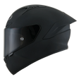 Left Side view of KYT NZ-Race Matte Black Motorcycle Helmet