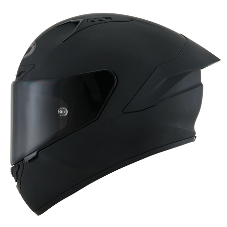Left Side view of KYT NZ-Race Matte Black Motorcycle Helmet