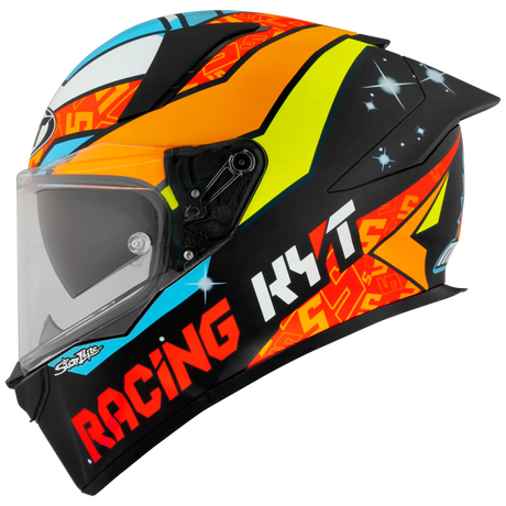 Left Side View of KYT R2R Masia 2022 Replica Motorcycle Helmet