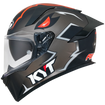 Left Side View of KYT R2R Fury Replica Motorcycle Helmet