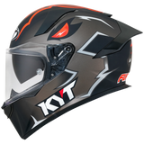 Left Side View of KYT R2R Fury Replica Motorcycle Helmet