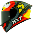 Left Side View of KYT TT-REVO Flux Motorcycle Helmet