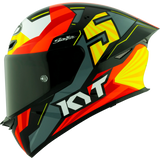 Left Side View of KYT TT-REVO Flux Motorcycle Helmet