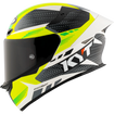 Left Side View of KYT TT-REVO Gear Black Yellow Motorcycle Helmet