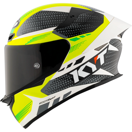 Left Side View of KYT TT-REVO Gear Black Yellow Motorcycle Helmet