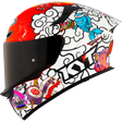 Left Side View of KYT TT-REVO Sushi Time Motorcycle Helmet