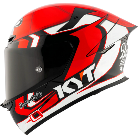 Left Side View of KYT TT-REVO Bayliss Replica Motorcycle Helmet