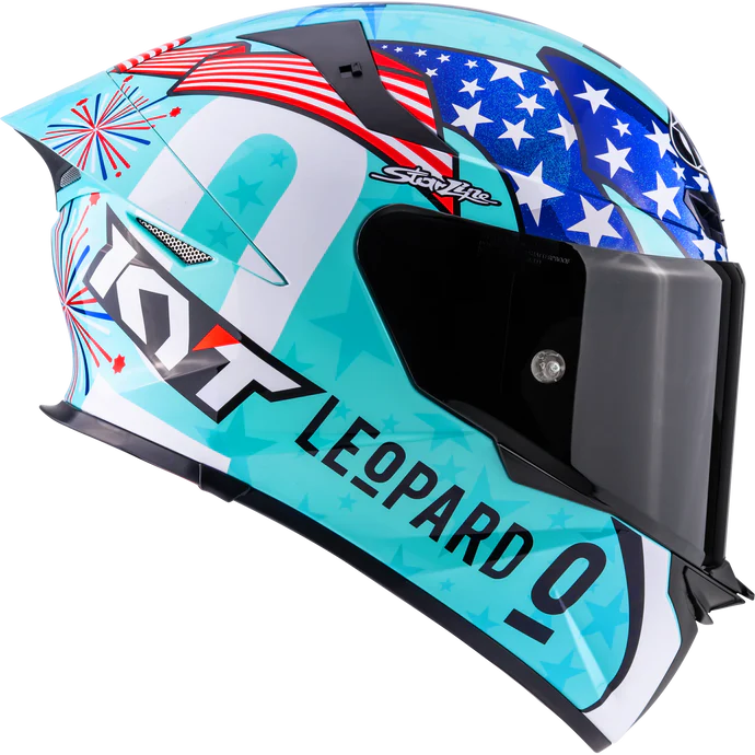 KYT TT Revo Helmet – Leopard Americas Special Edition